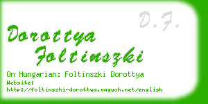 dorottya foltinszki business card